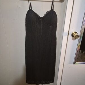 Black Lace Corset Dress